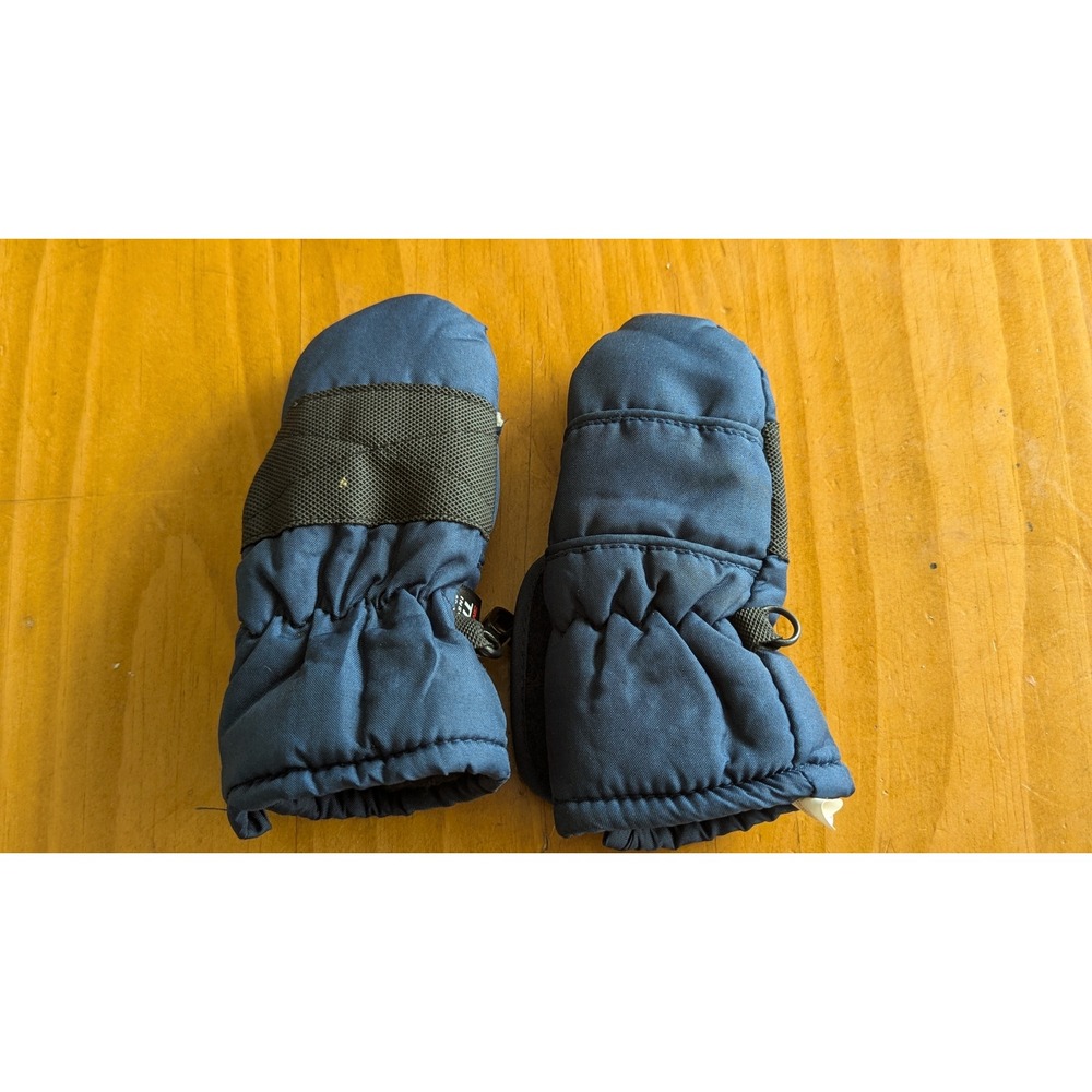 Kids Navy‎ Blue 3M Thinsulate Insulated Winter Mittens 40g Warm Snow Mitts